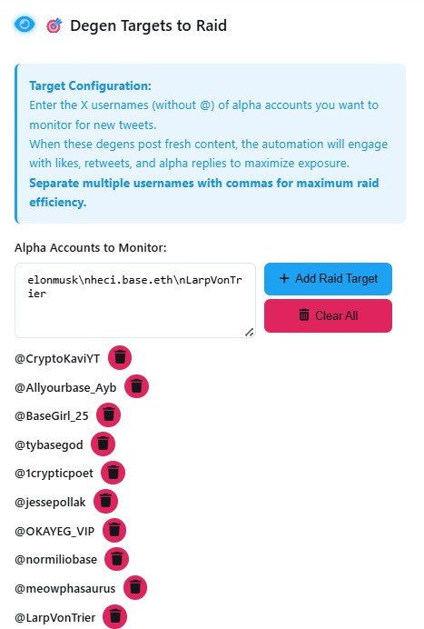 Account to Raids